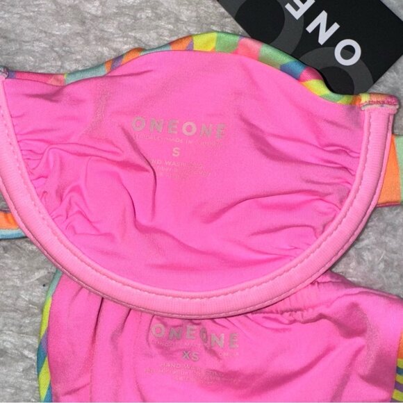 NWT OneOne Swimwear Bikini SET Cable Kendra Becky Small Skimpy XS New Pattern - Picture 6 of 6